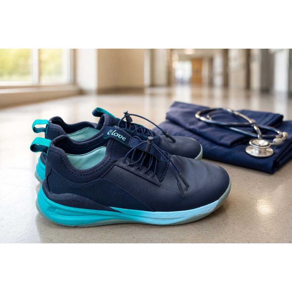 Clove Solo Night Sky Teal Nursing Shoes Sneakers Womens 9 Mens 7.5 CL012